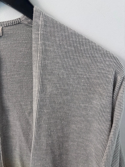 Donni Striped/Ribbed Relaxed Cardigan | OS (Medium fit)