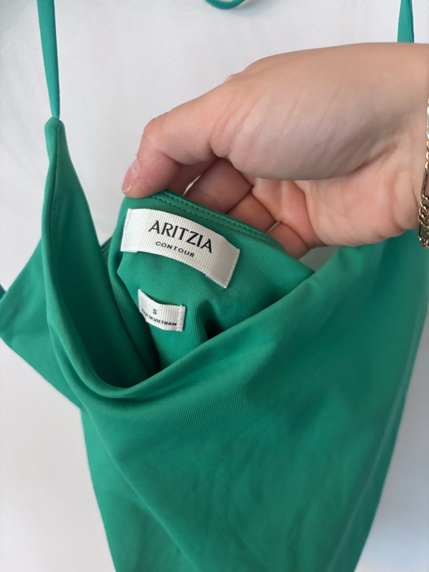 Babaton Contour Green Halter Top | Sz Small
