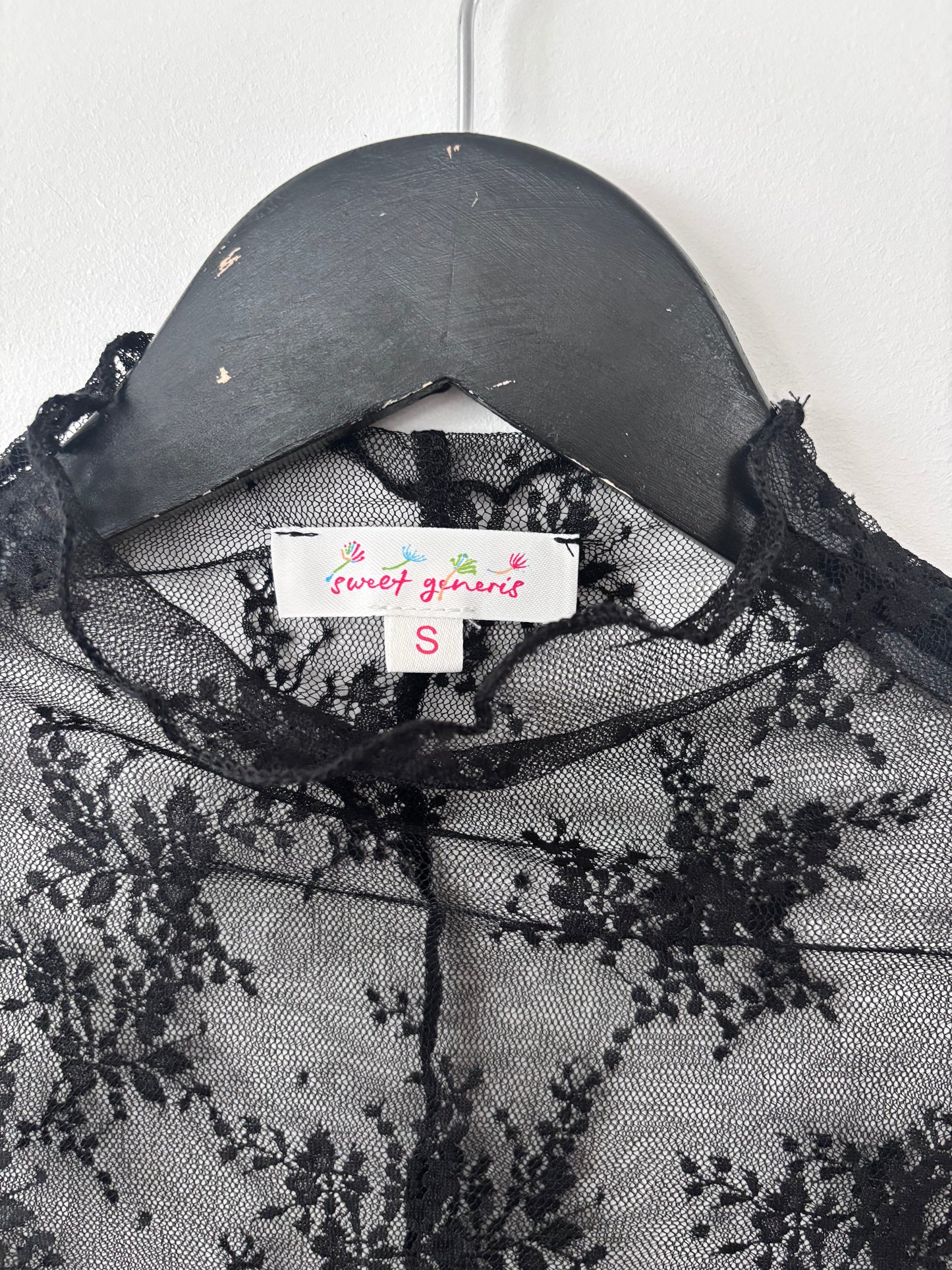 Sweet Genesis Lace Mesh Long Sleeve | Sz Small