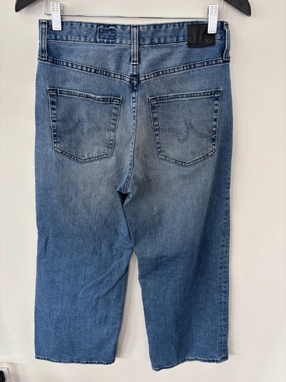 AG Etta High Wide Crop Jeans (med wash) | Sz 29