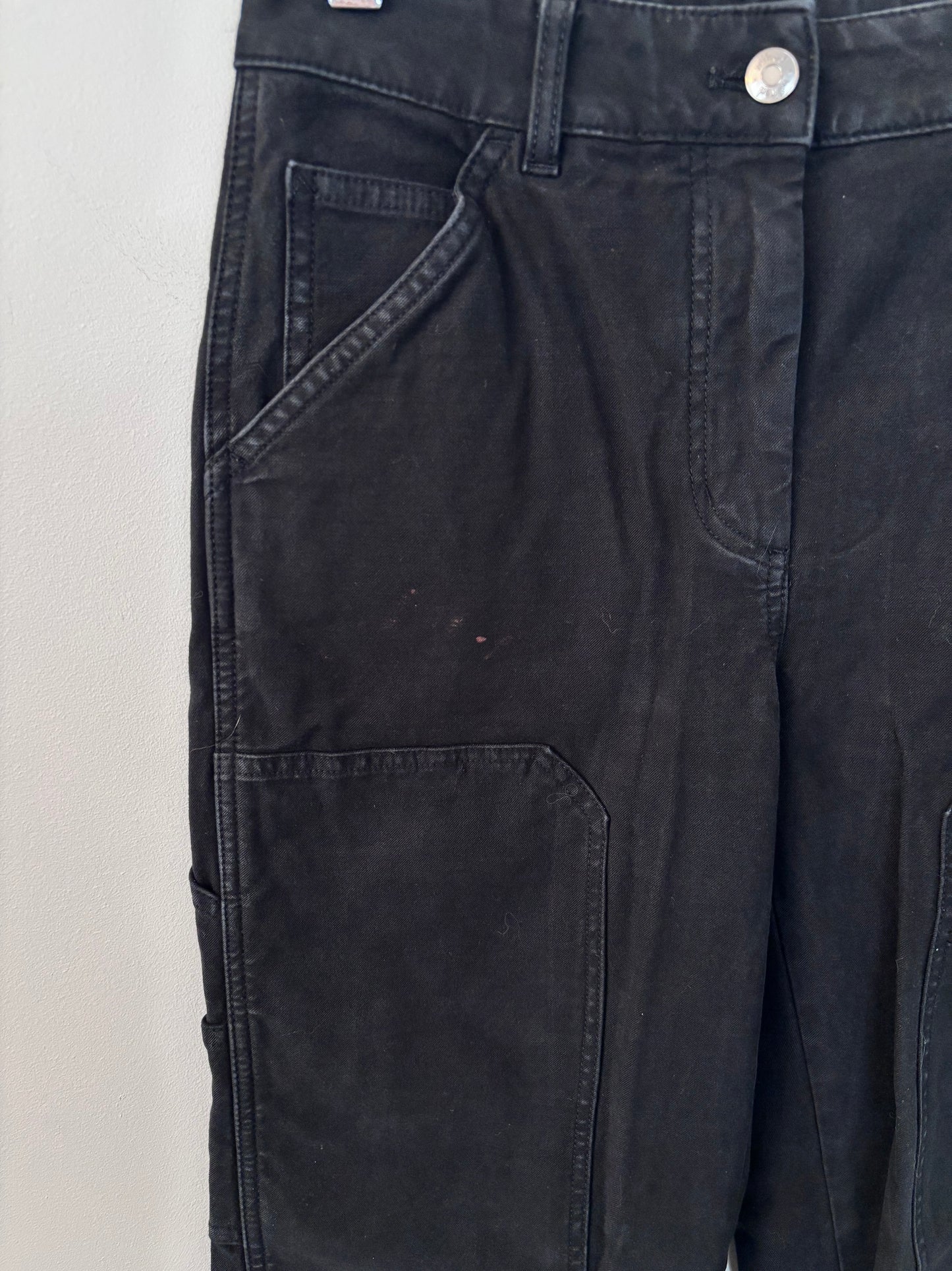Aritzia Wilfred Free Black Brennan Utility Pants | Sz 2 (flaw)(AW8)