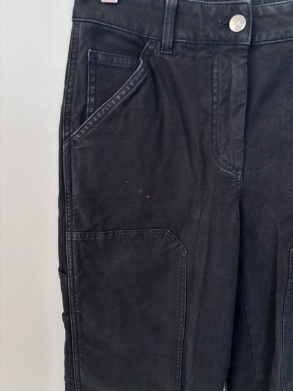 Aritzia Wilfred Free Black Brennan Utility Pants | Sz 2 (flaw)(AW8)