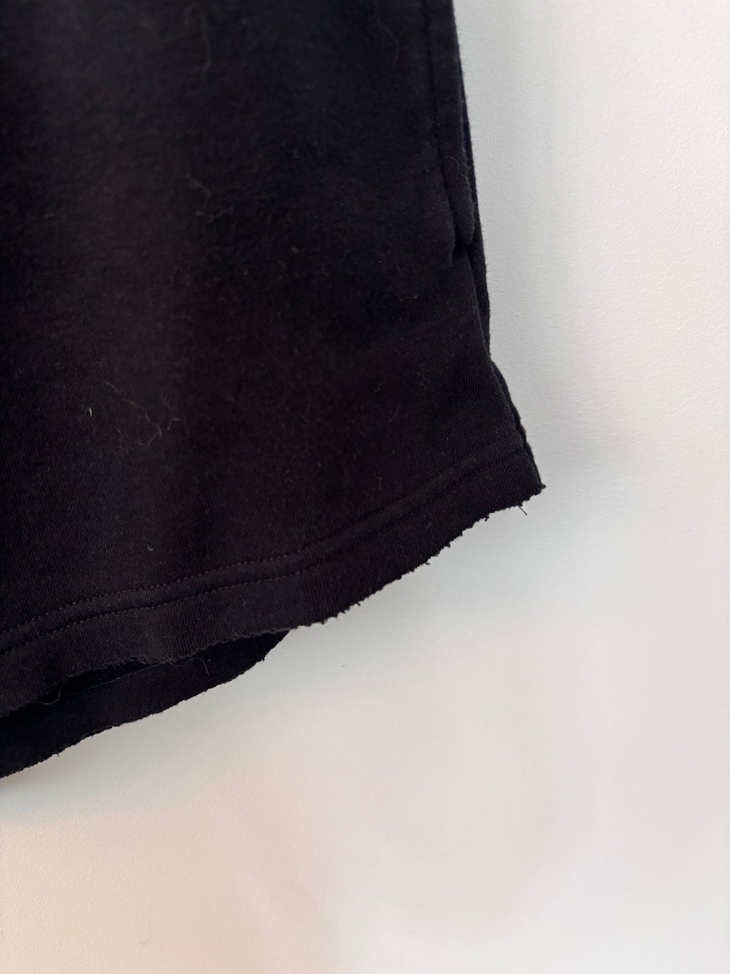 Skims Boyfriend Fit Fleece Shorts In Black | Sz XXS (fits Sz XS/S)