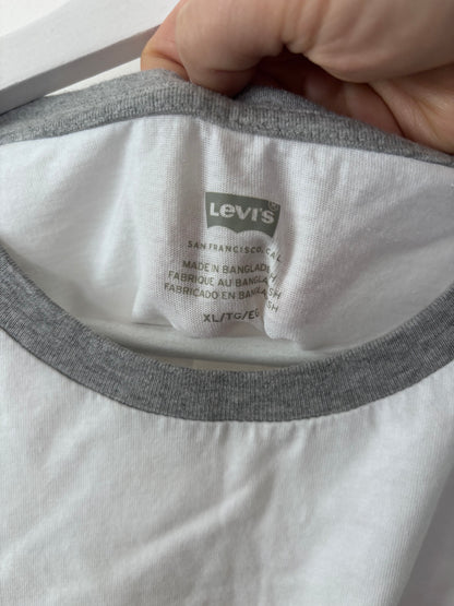 Levi's Cropped Jordie T-Shirt with Logo | Sz XL
