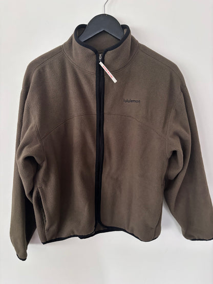 Lululemon Tumbled Fleece Full-Zip Jacket (olive green)| Sz XS (generous fit)