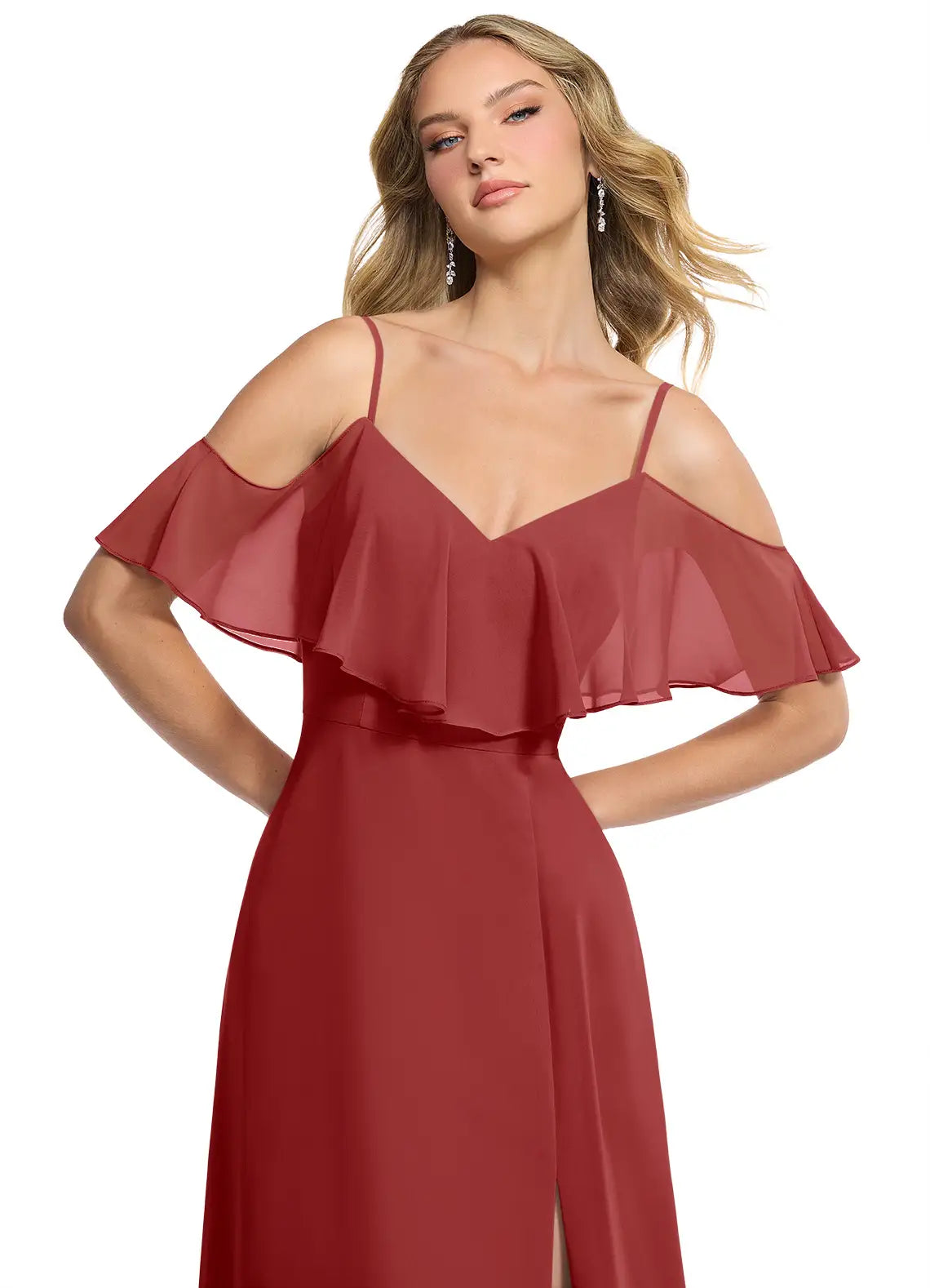 Azazie Convertible Dress (Rust) | Sz 12