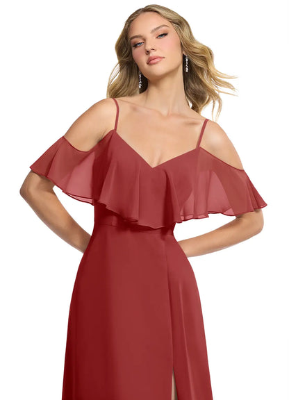 Azazie Convertible Dress (Rust) | Sz 12