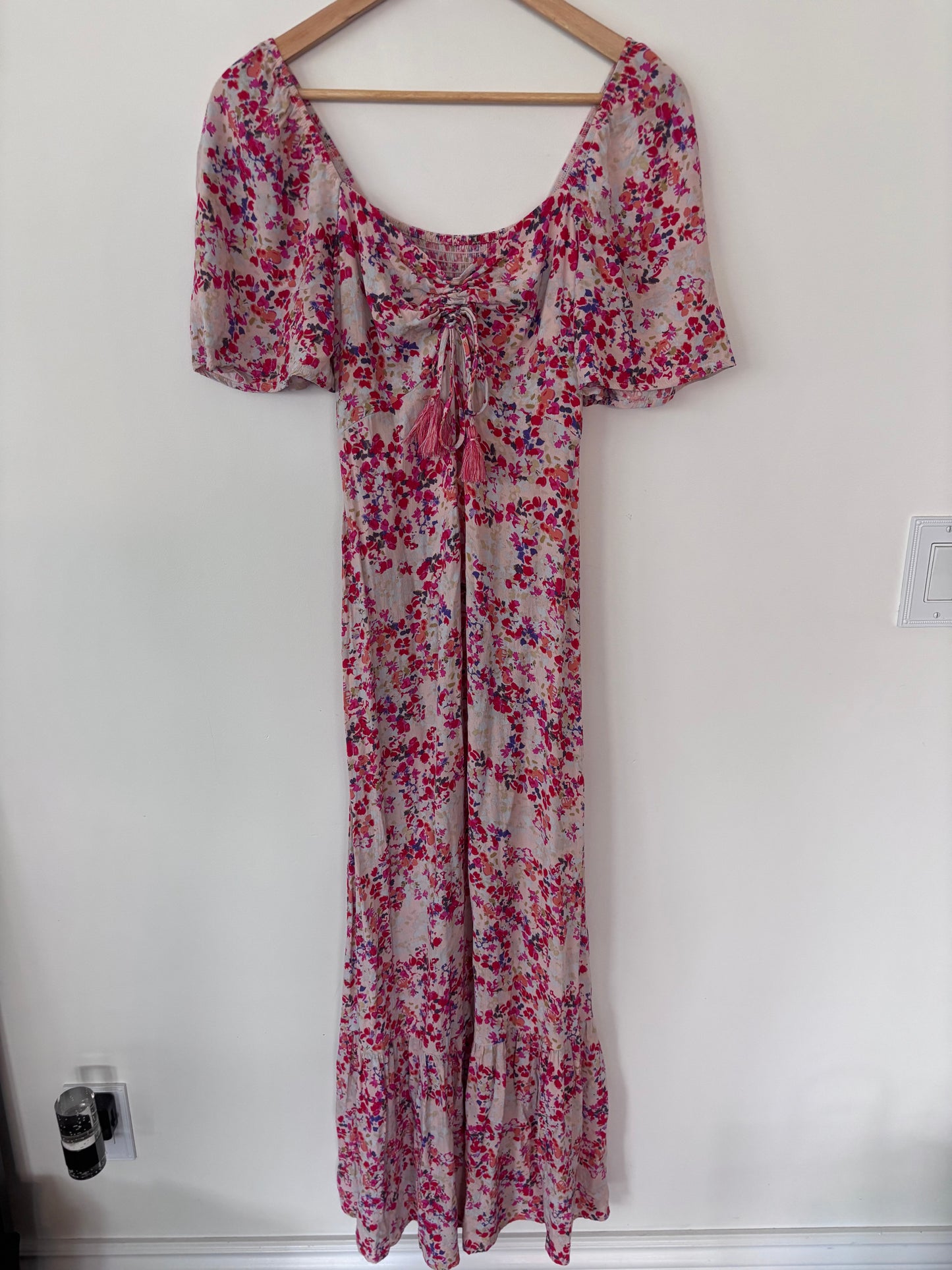 Icone Floral Smocked Maxi Dress | Sz Small