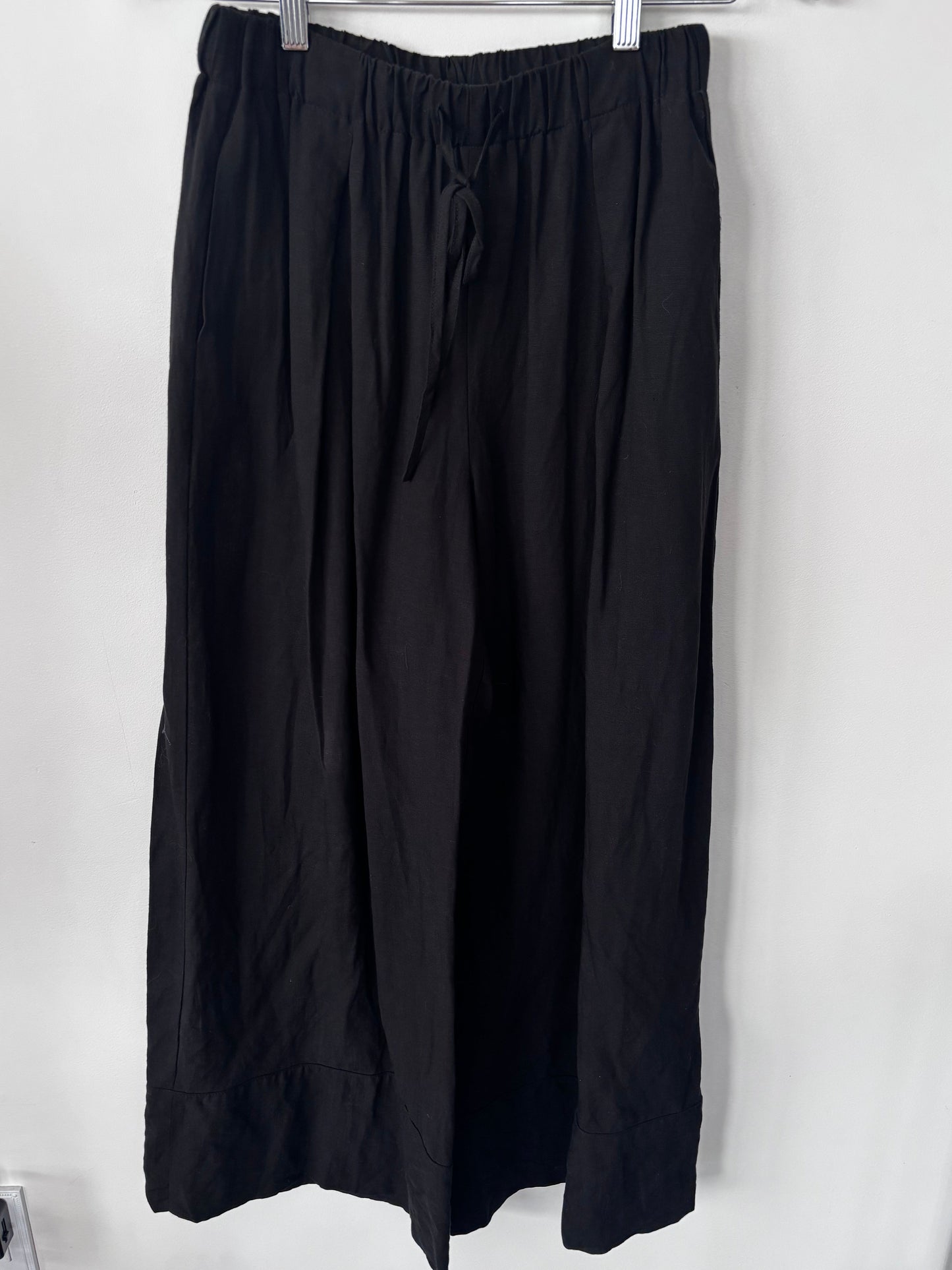 C'est Moi Wide Leg Linen Pants | Small (may fit Medium)