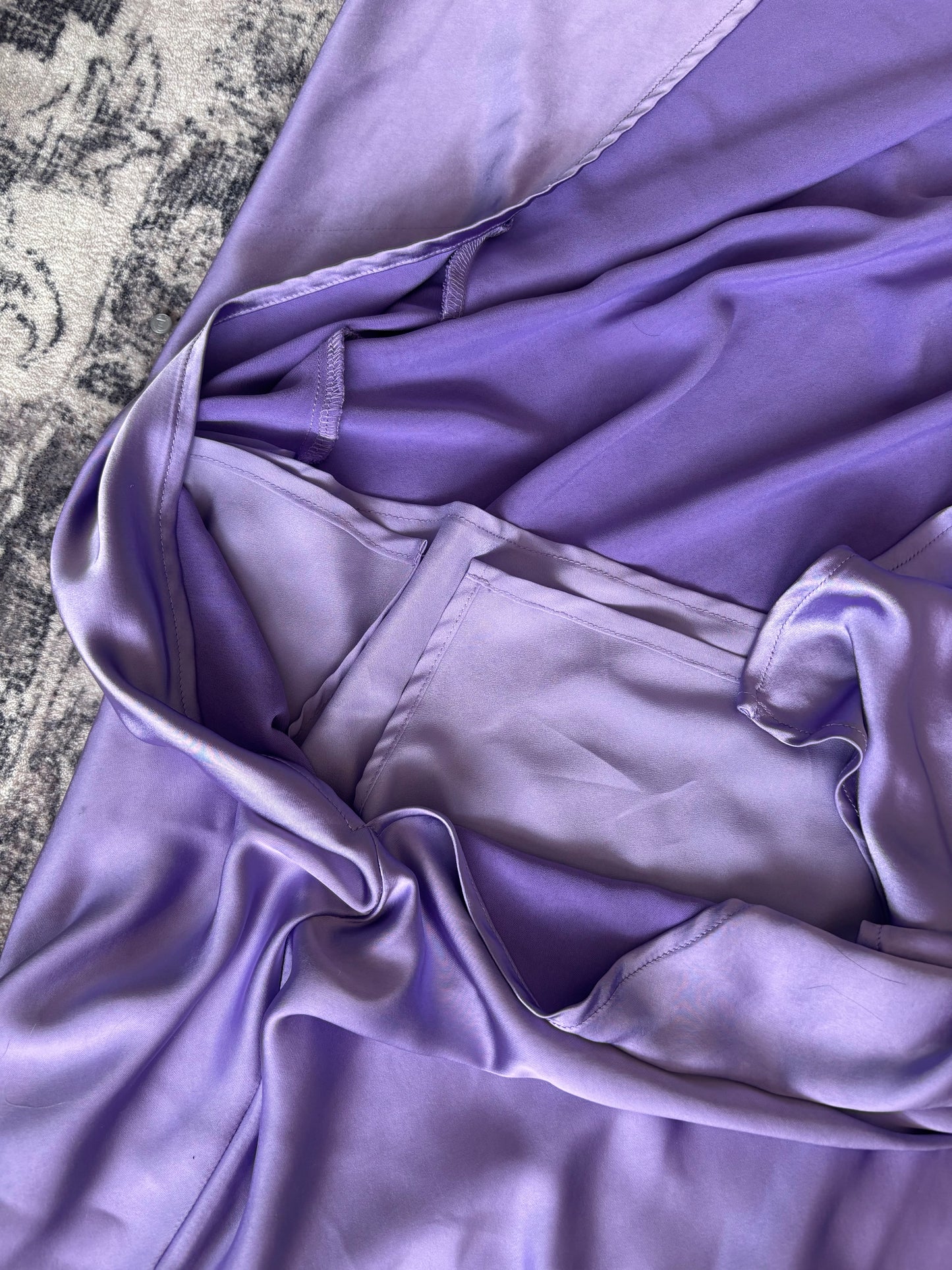 Dynamite Strapless Cut Out Satin Maxi Dress | Sz Large (Sz 10ish)