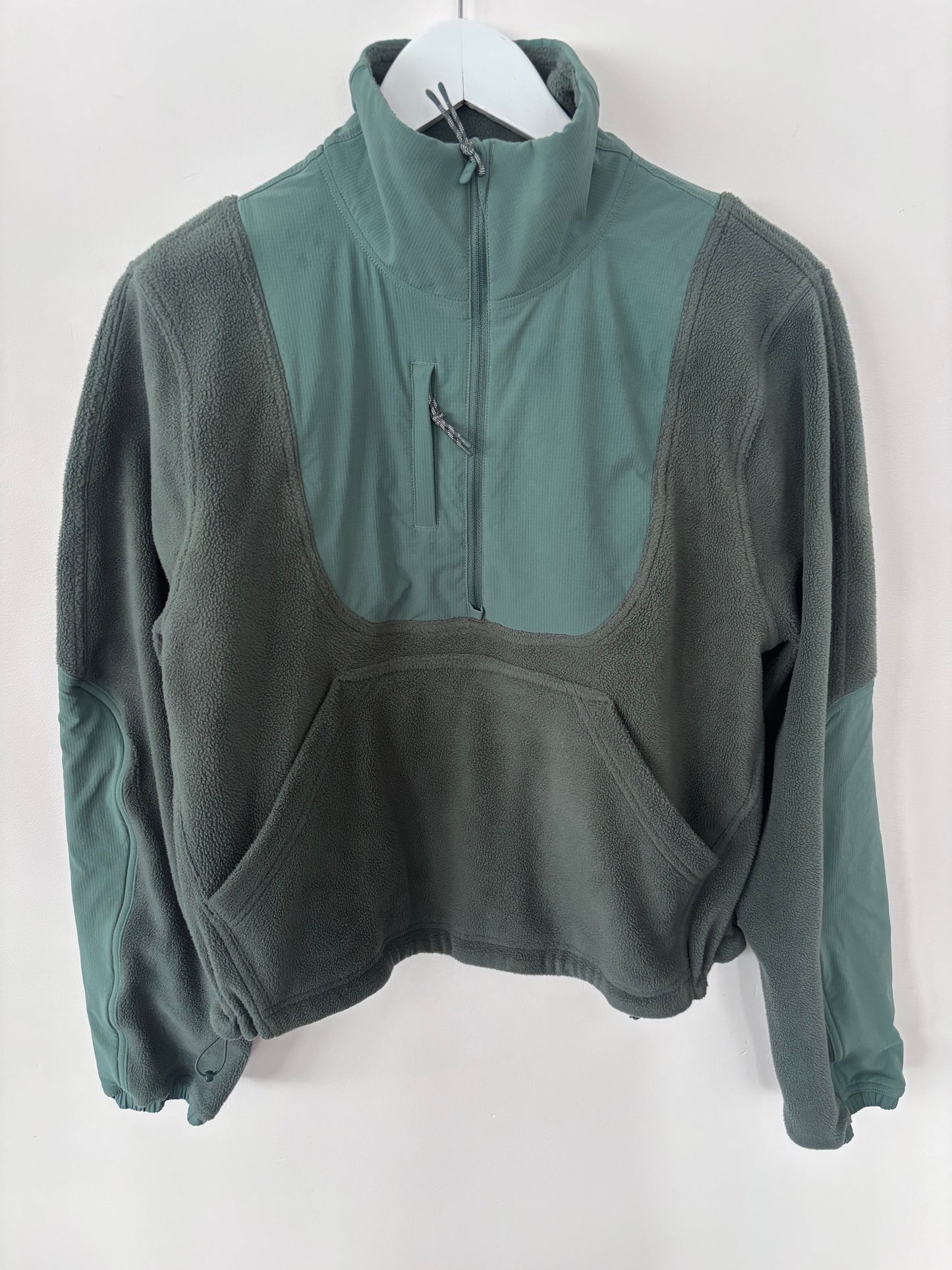Lululemon Fleece + Ripstop Hiking Pullover Dark Forest | Sz Small