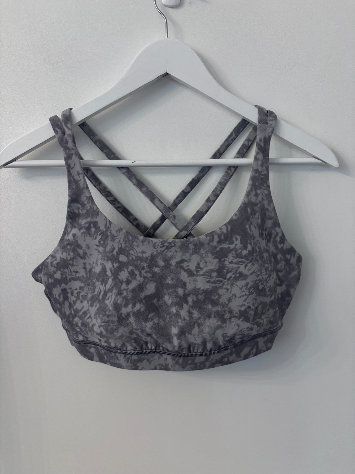 Lululemon Energy Longline Bra in Estuary Grey Multi | Sz 10 approx