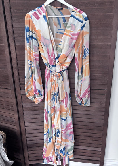 FashionNova Abstract Nadine Midi Dress  | Sz XL