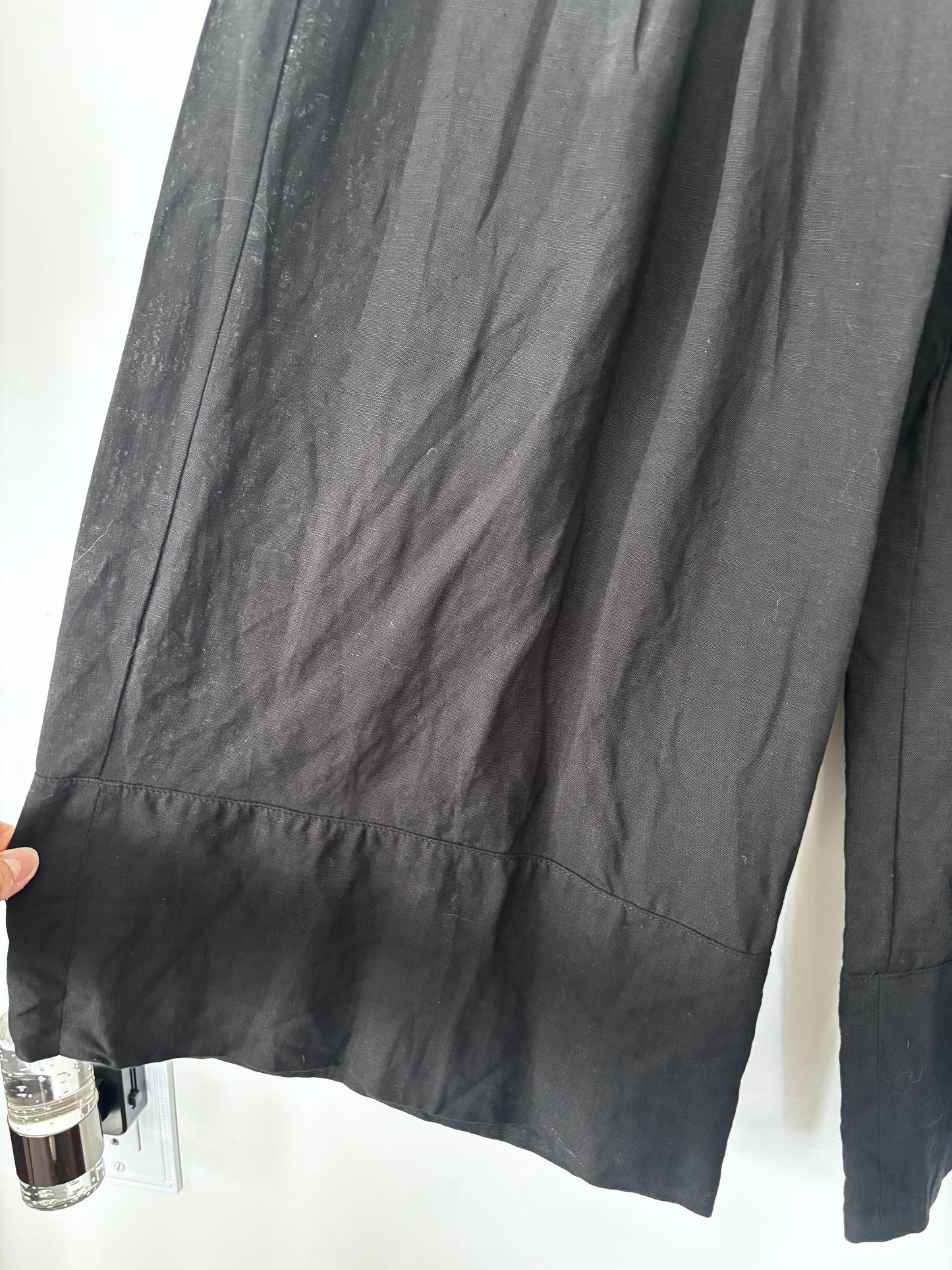 C'est Moi Wide Leg Linen Pants | Small (may fit Medium)