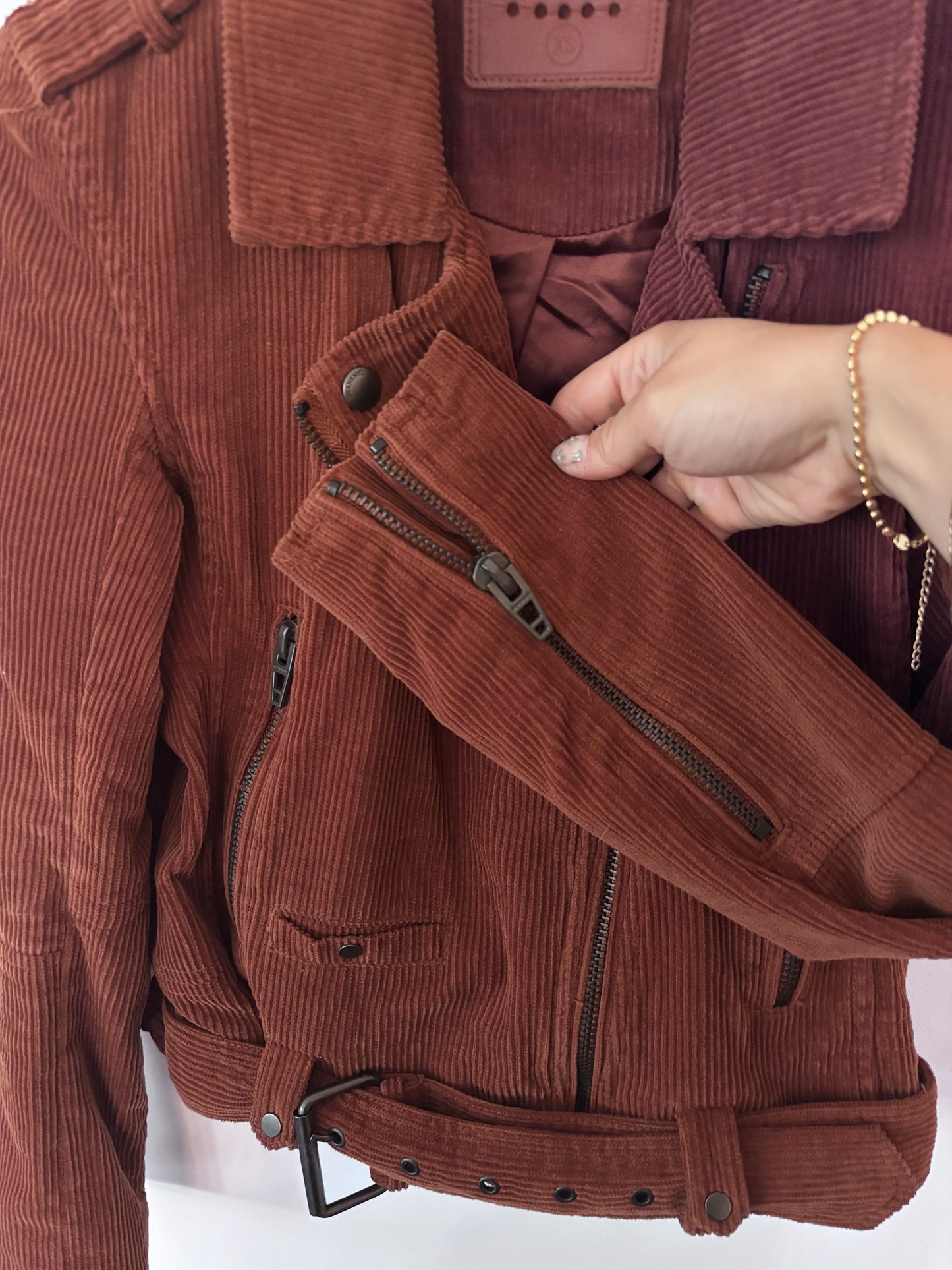BlankNYC Brown Motto Jacket | Sz XS