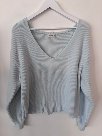 Gentle Fawn Soft Blue V-neck Sweater | Sz Medium