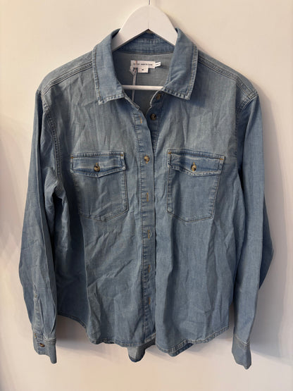 Good American Easy Denim Shirt (NWT) | Sz Medium (oversized)
