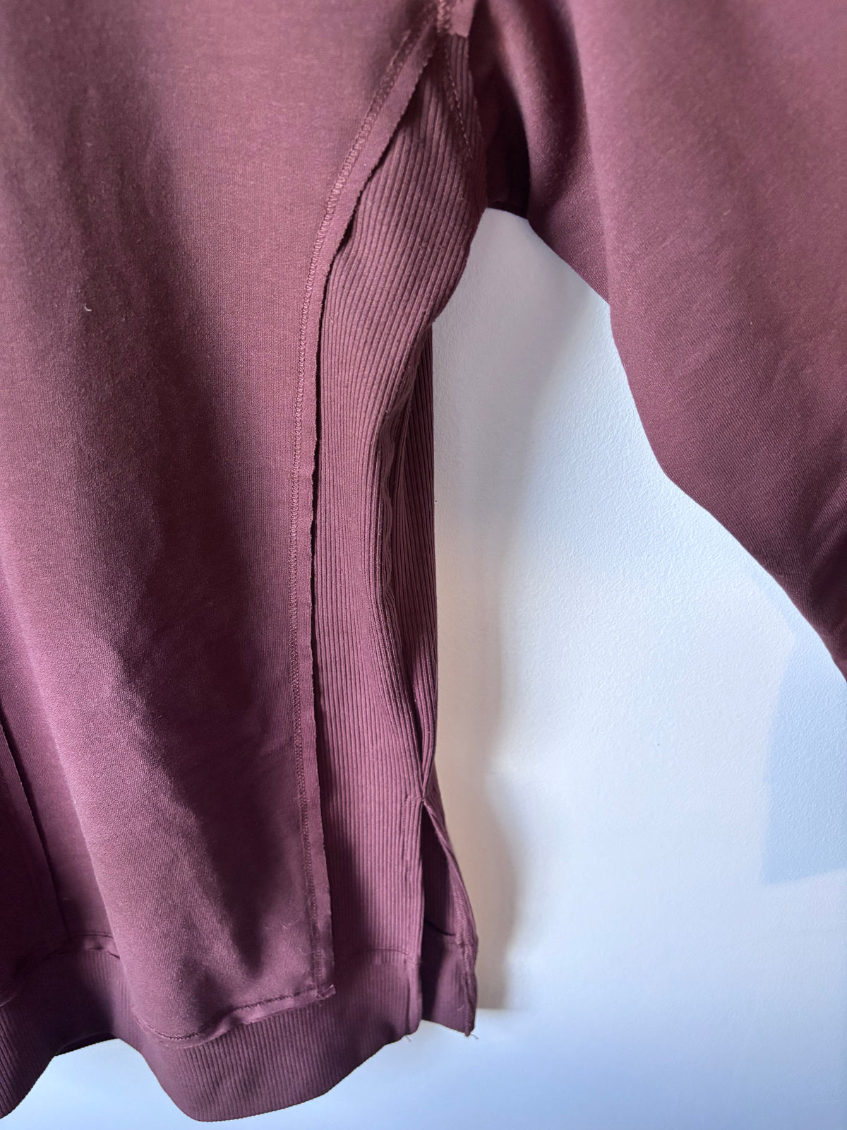 Dex Maroon Long Sleeve Top | Sz Small (oversized)