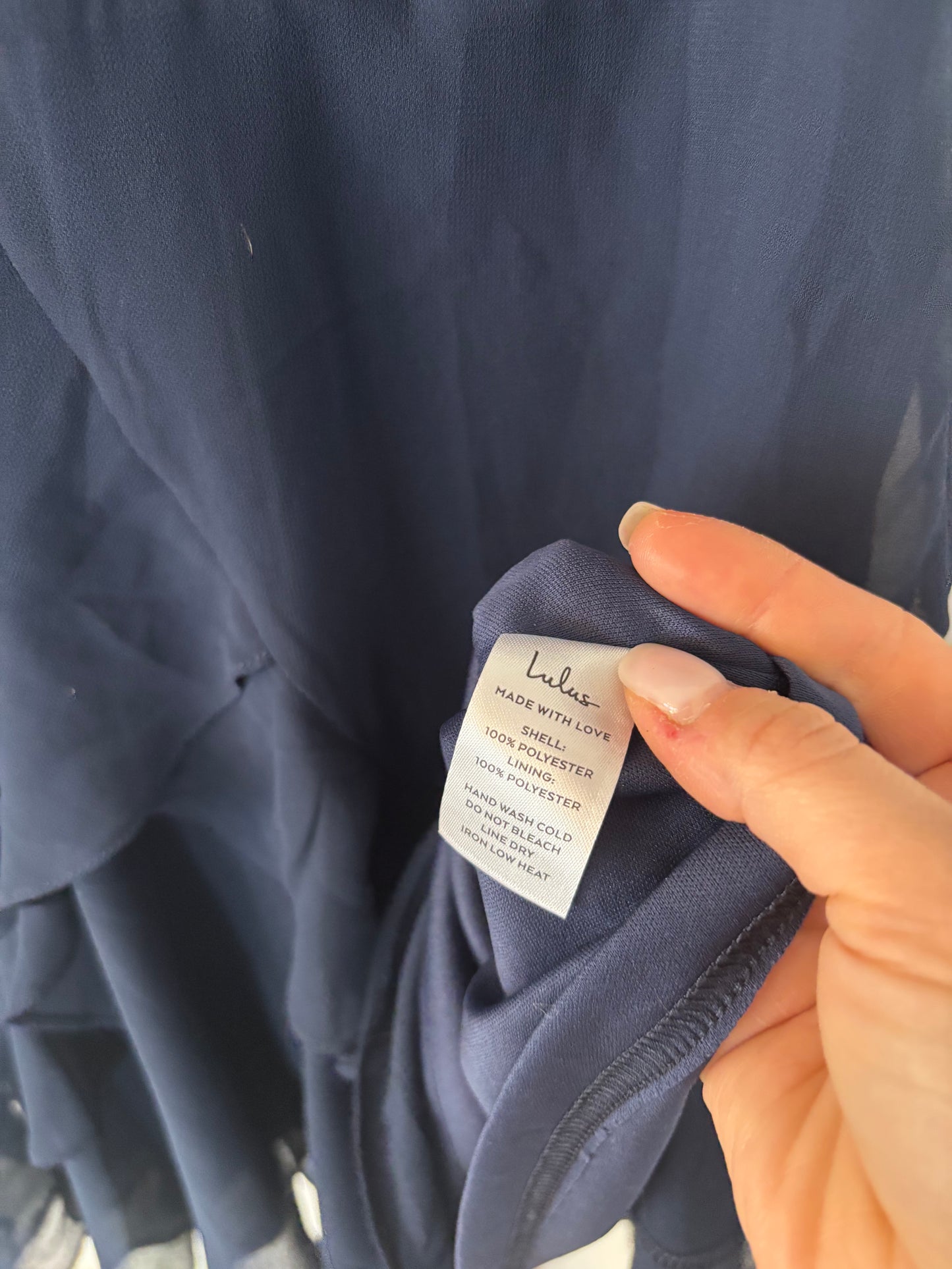 *Lulus NWT Navy Sweet Like You Ruffled Mini Dress | Medium