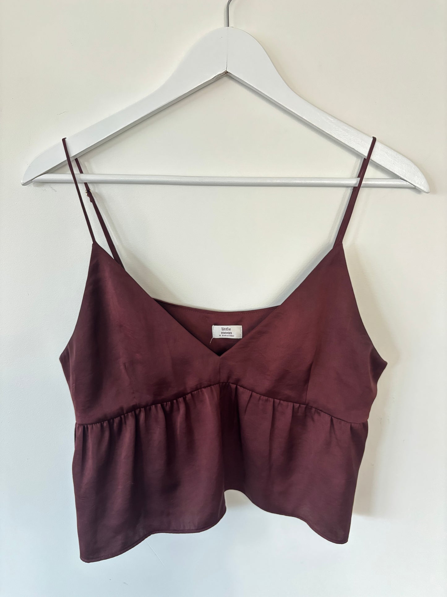 Little Moon Burgundy Sedum Camisole | Medium (N201K6)