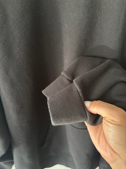 Skims Oversized Cotton Fleece Hoodie in Onyx | XXS (fits like Small)