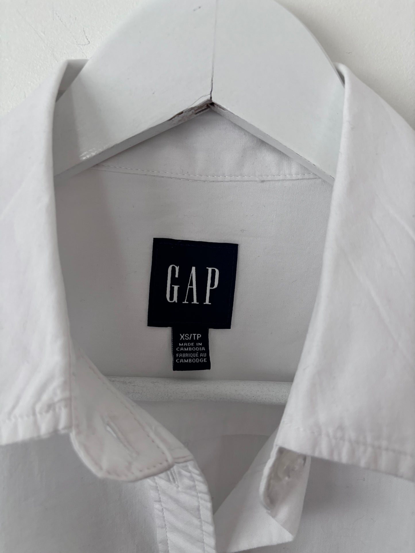 Gap Long Sleeve Button Down White | Sz XS (Oversized, fits Sz Small)