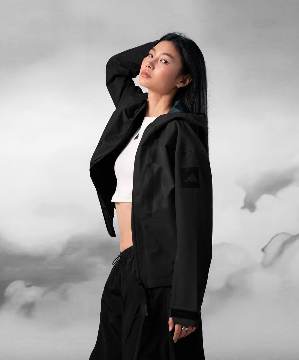 Adidas NWT Hooded Raincoat | XS (oversized fit)