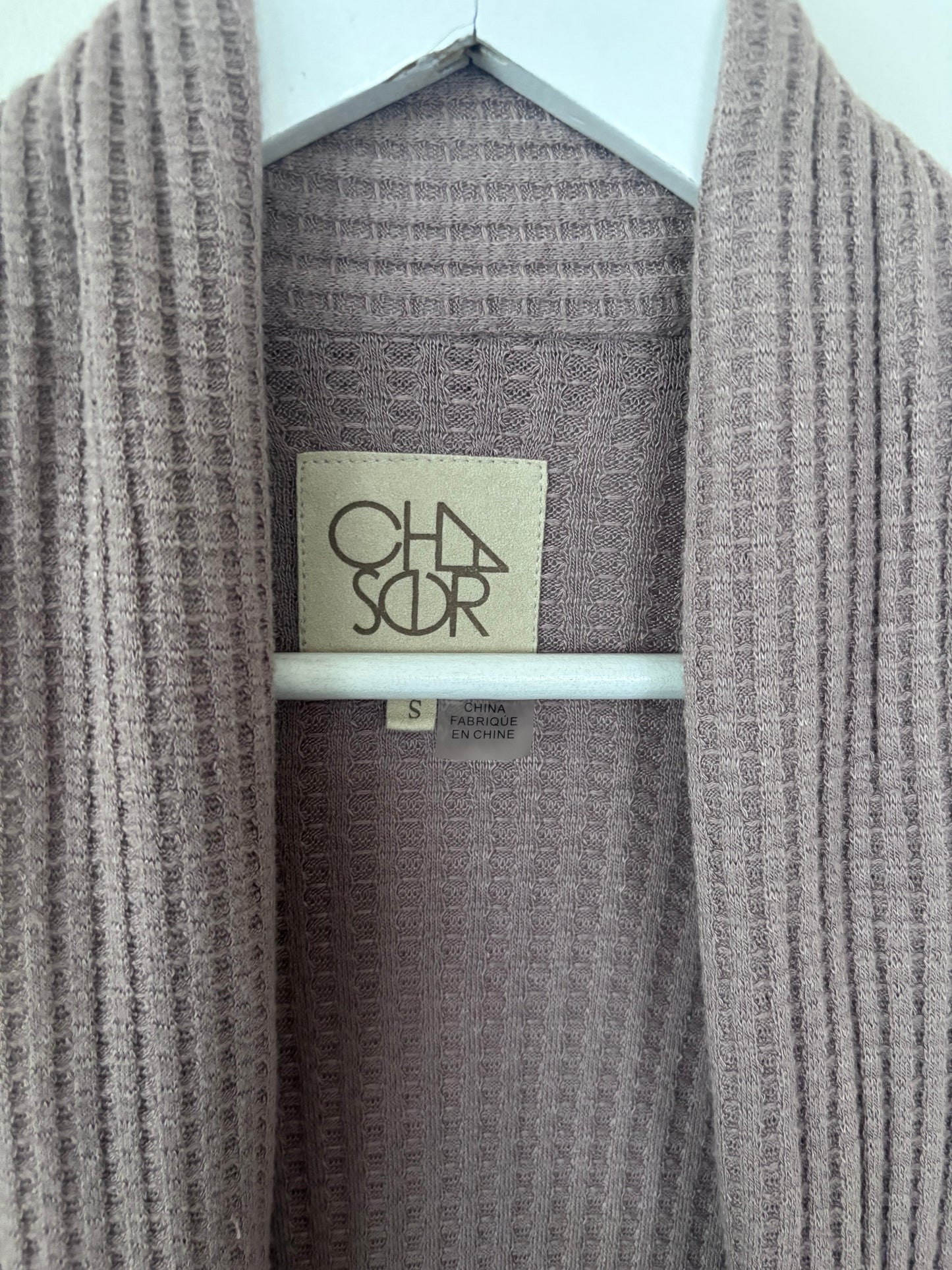 Chaser Waffle Knit Longline Cardigan | Sz Small