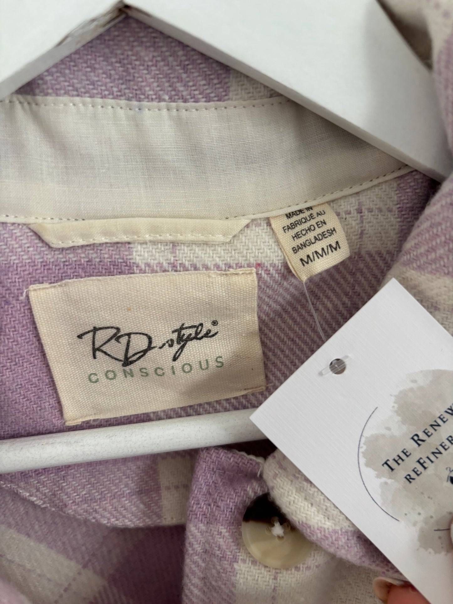 RD Style Pink Plaid Jacket | Medium