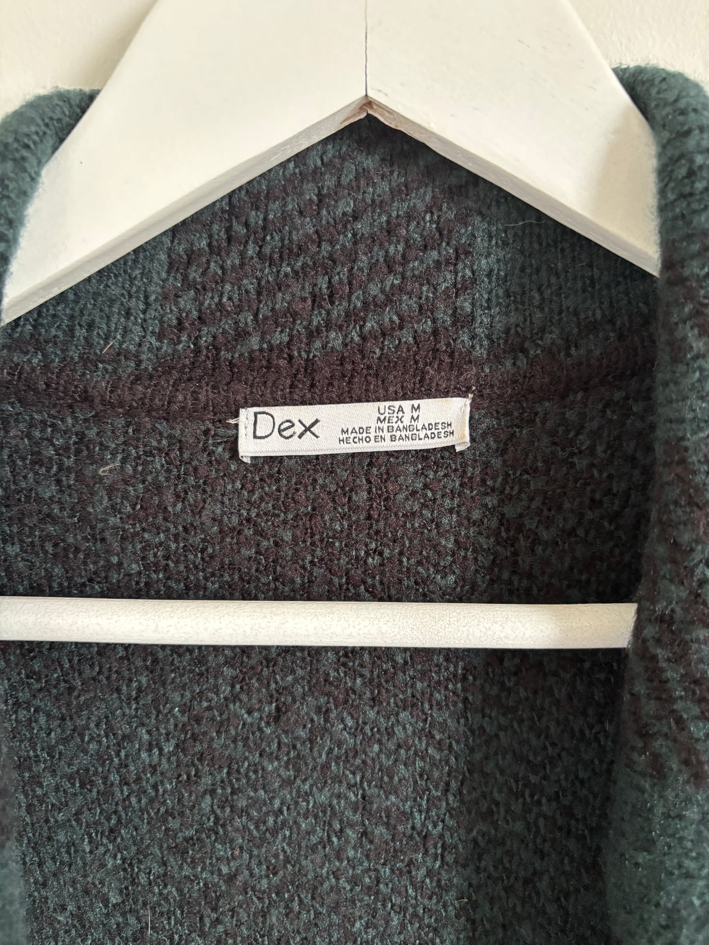 Dex Plaid Sweater Jacket | Medium