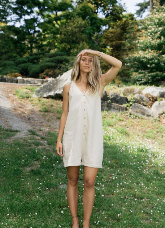 Jackson Rowe Linen Spirit Romper | Small (may fit a medium)