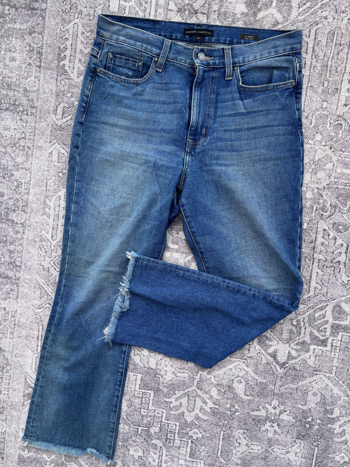 Modern American La Brea Crop Bootcut Jeans | Sz 29