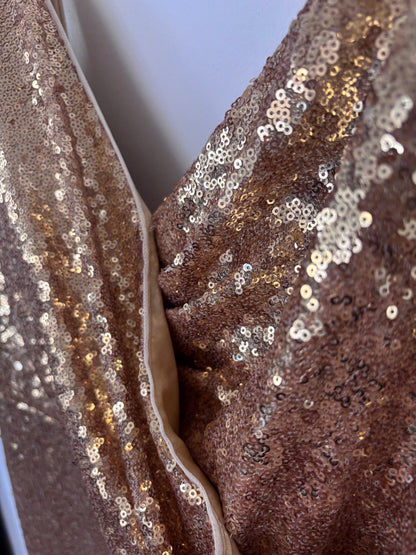 Revelry Gold Sequins Glitter Gown | Sz 12