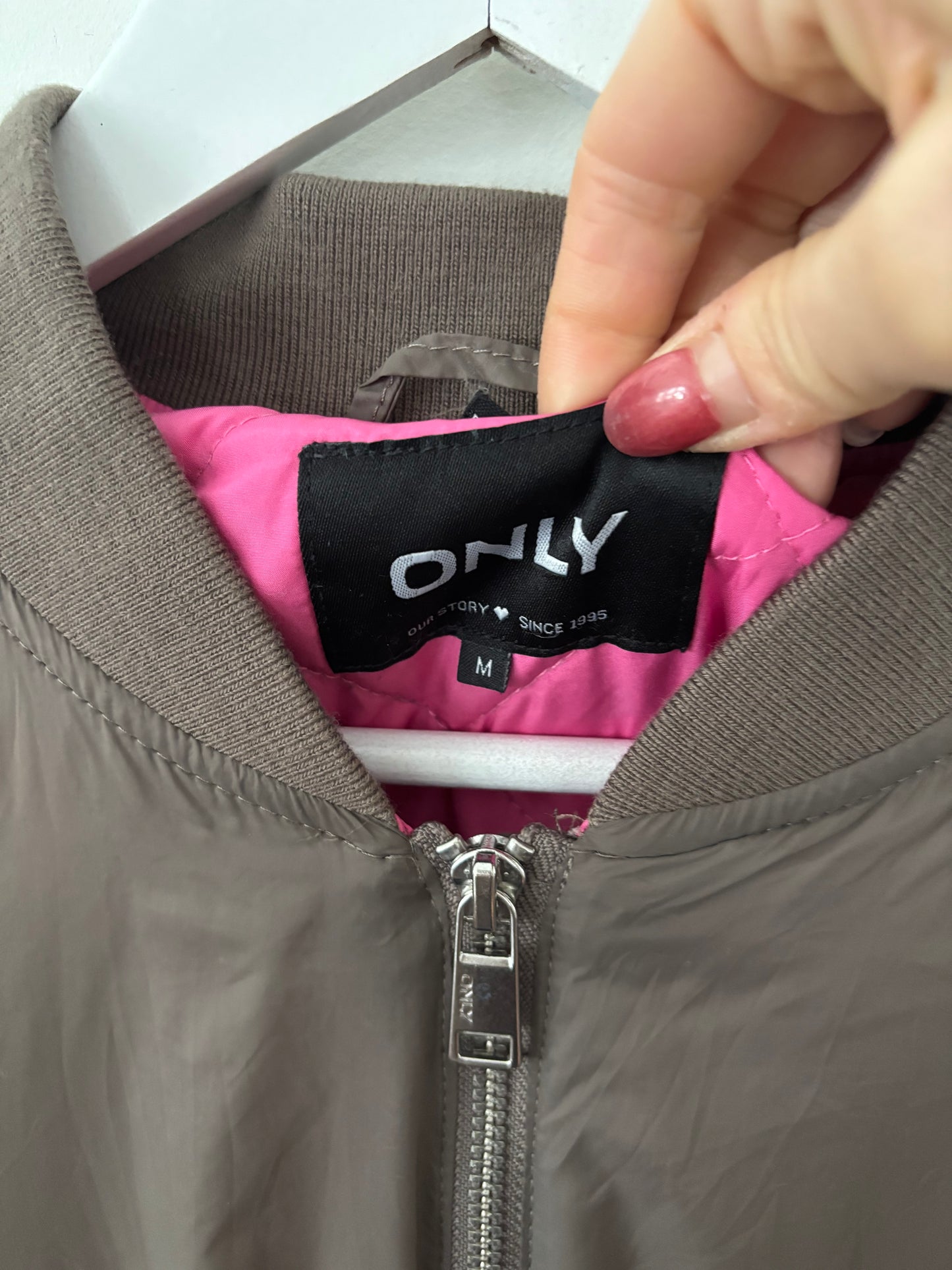 Only Brown Bomber Jacket New*| Sz Medium (J172E13)