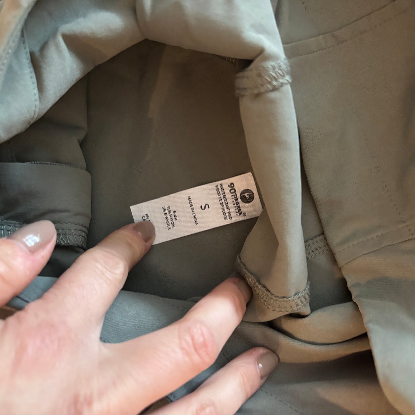 90Degrees Wild Wood 1/2 Zip Hooded Jacket | Sz Small