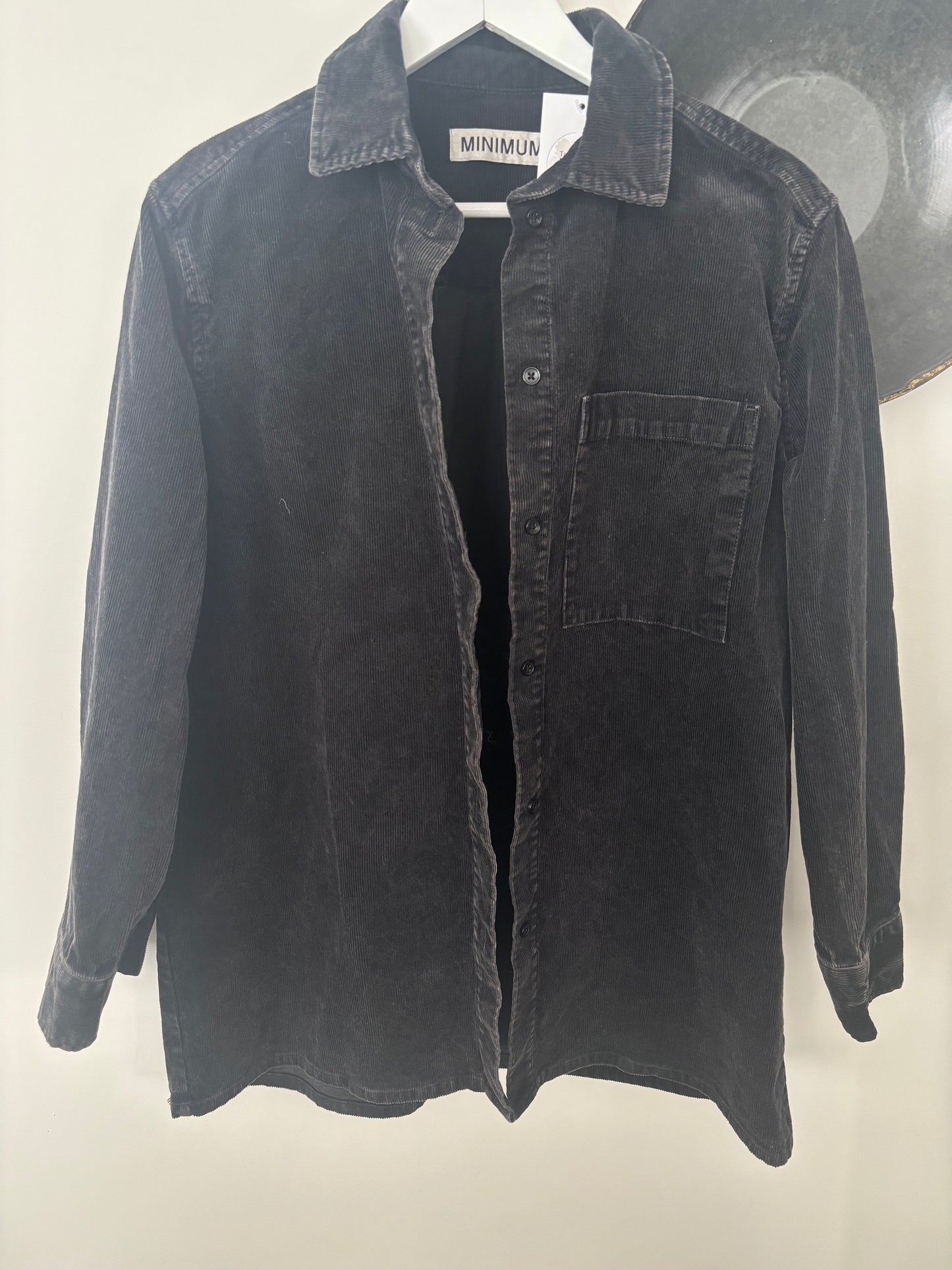 Minimum Dark Grey Layne Shirt | Sz Small Oversized