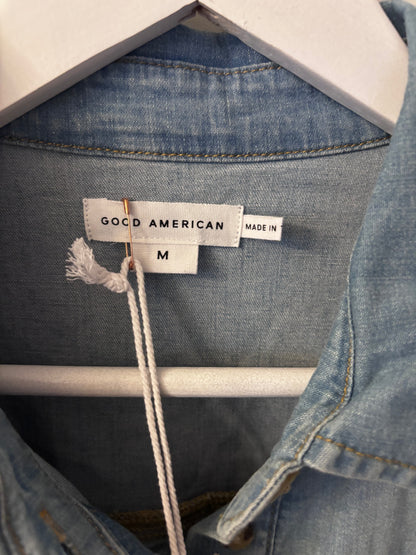 Good American Easy Denim Shirt (NWT) | Sz Medium (oversized)