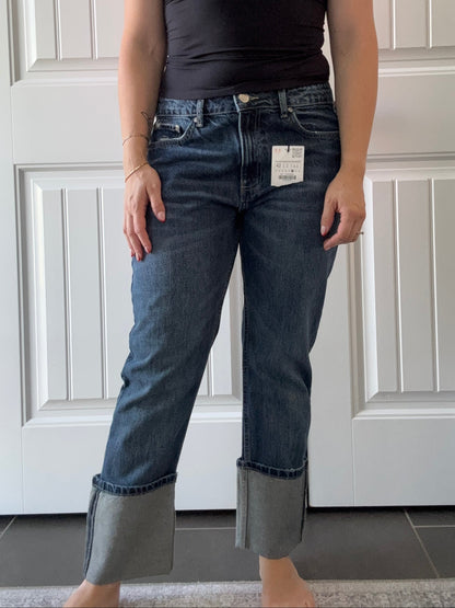 Zara Stovepipe Cuffed Jeans | Sz 29/30 (Sz 10)