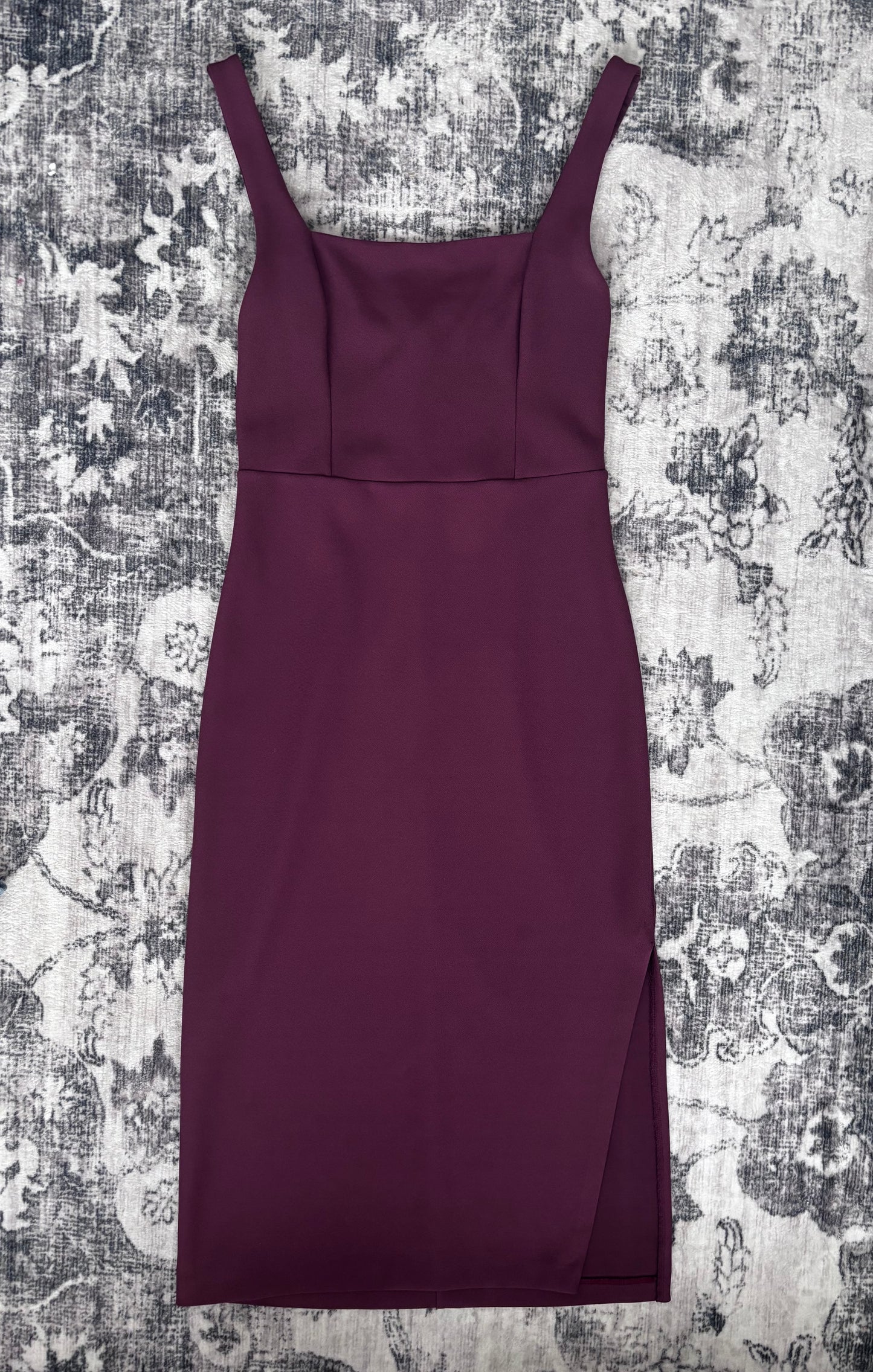 Abercrombie Burgundy Square Neck Dress | Sz Small / Tall