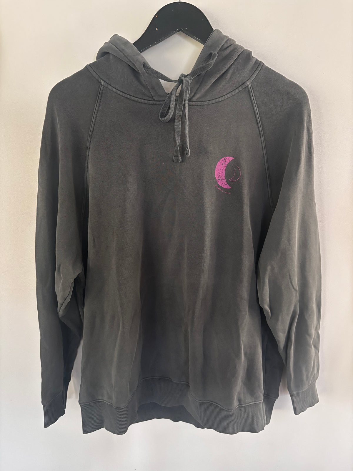Jackson Rowe "Storm Chaser" Hoodie in Washed Black | Sz Small (oversized)