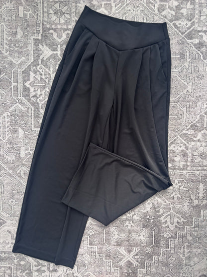 Halara Flex Pleated Wide Leg Pants NWT Black | Sz Medium
