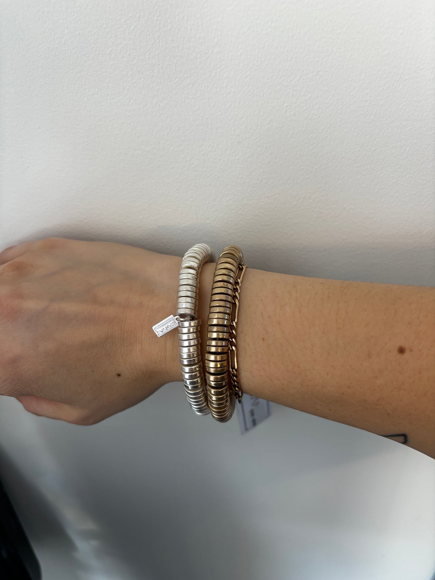 Canvas Laurel Beaded Bracelet (worn gold) New*