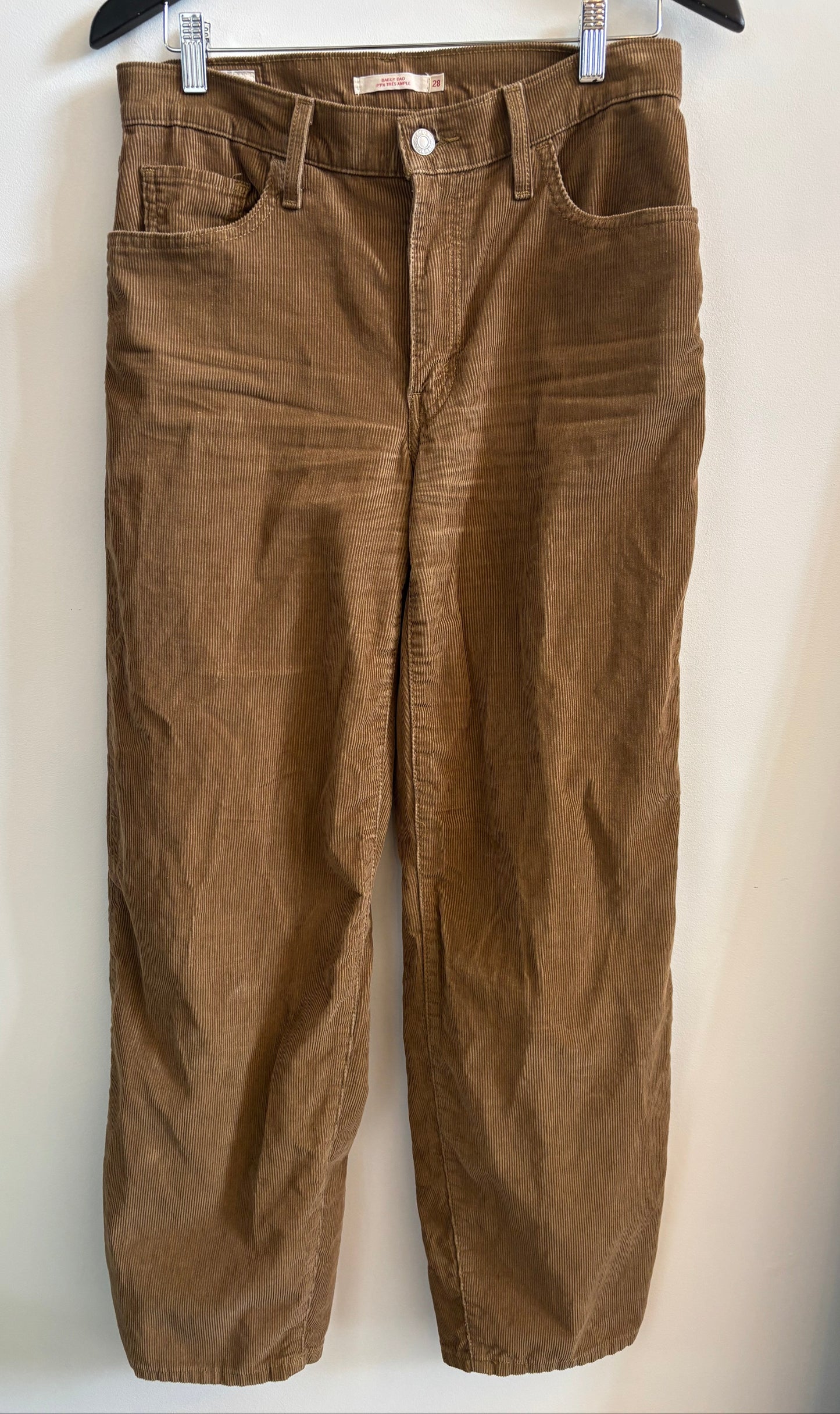 Levi's Baggy Dad Jeans in Brown Corduroy | 28