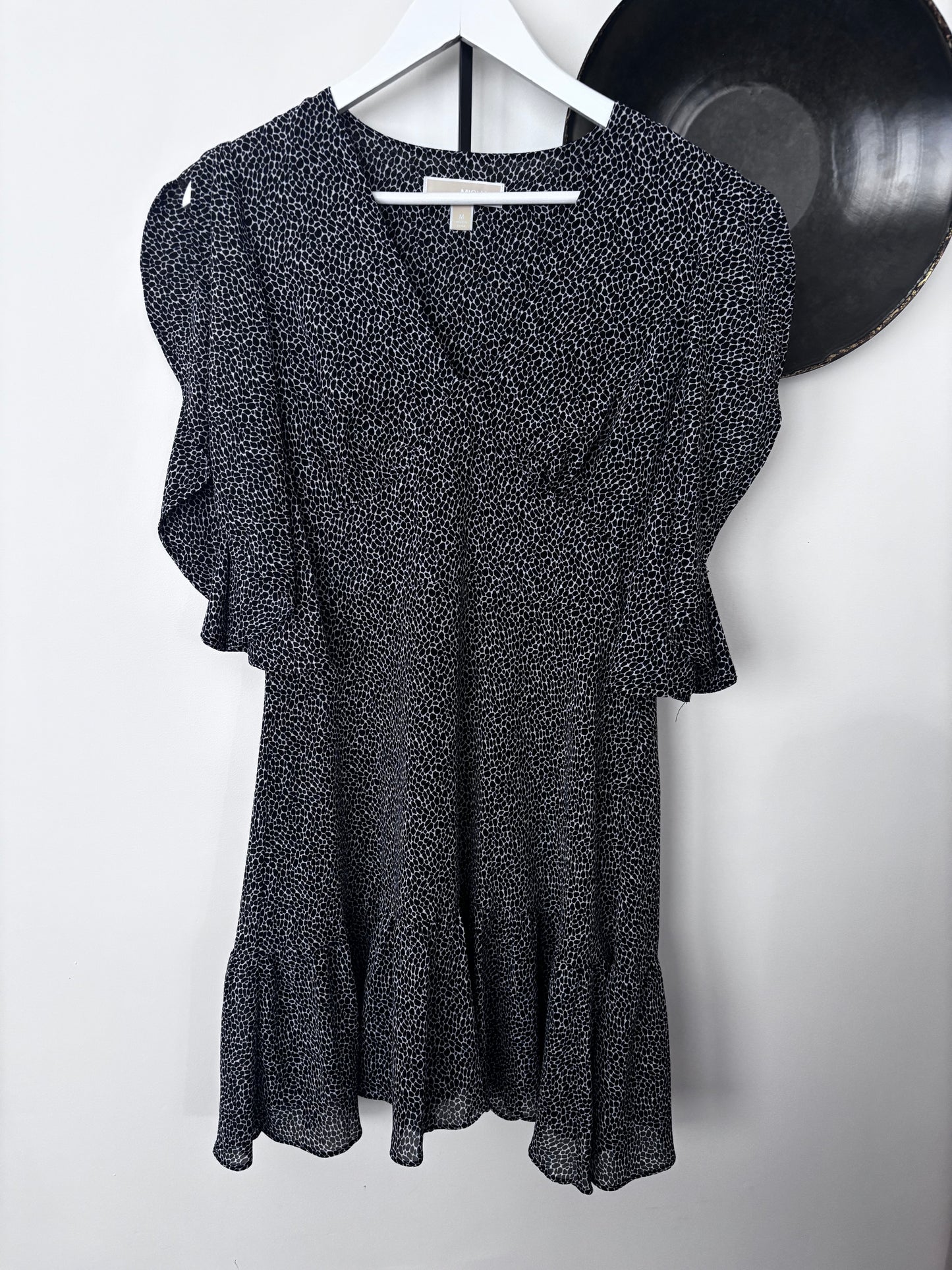 Michael Kors Printed Black/White Dress | Sz Medium