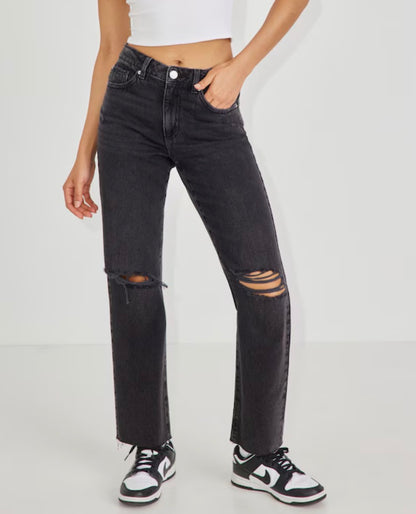 Garage Black Wash Vintage Straight Jeans | Sz 28