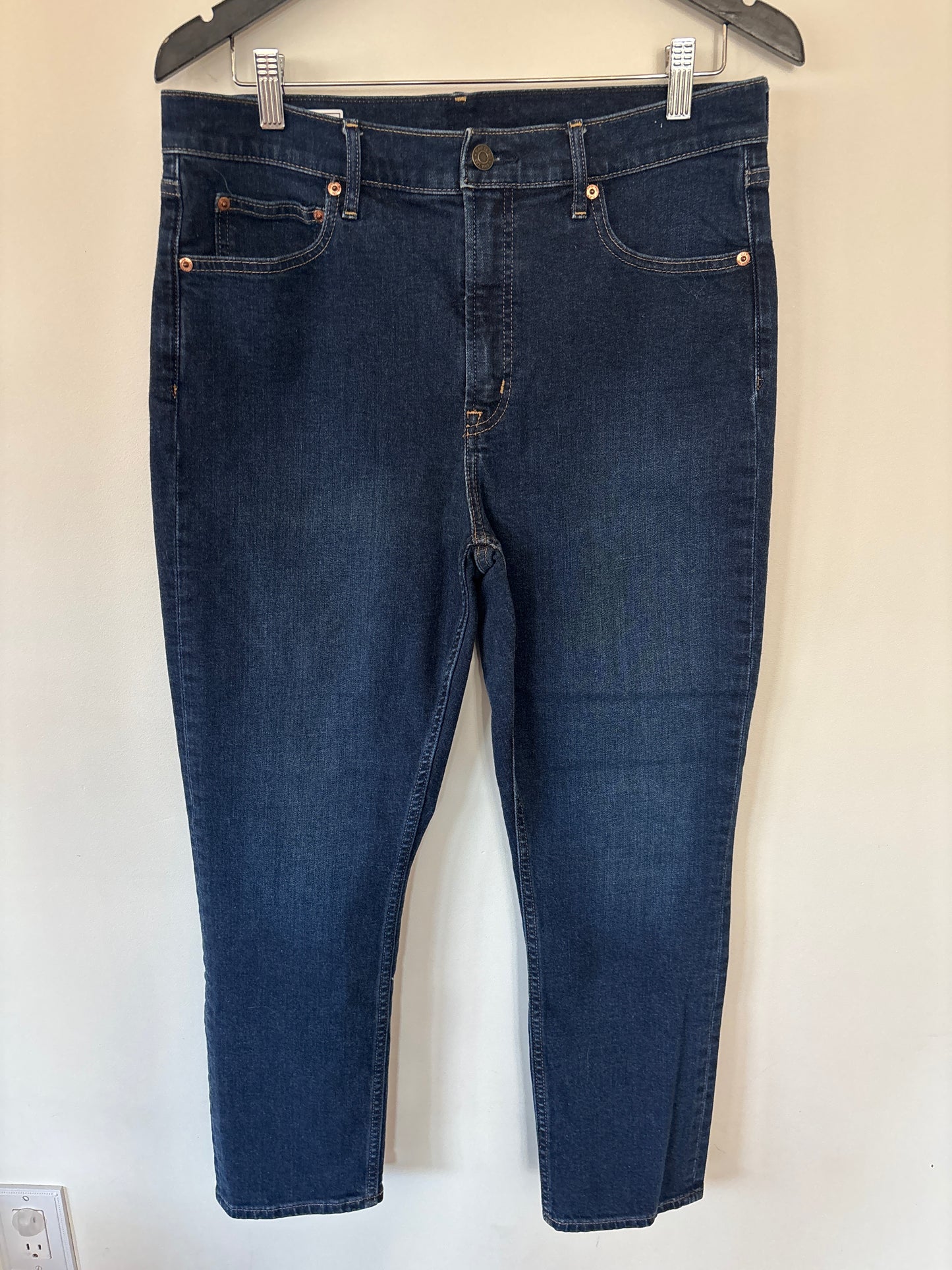 Gap Vintage Slim High Rise Dark Wash Denim | Sz 14 (N15N18)