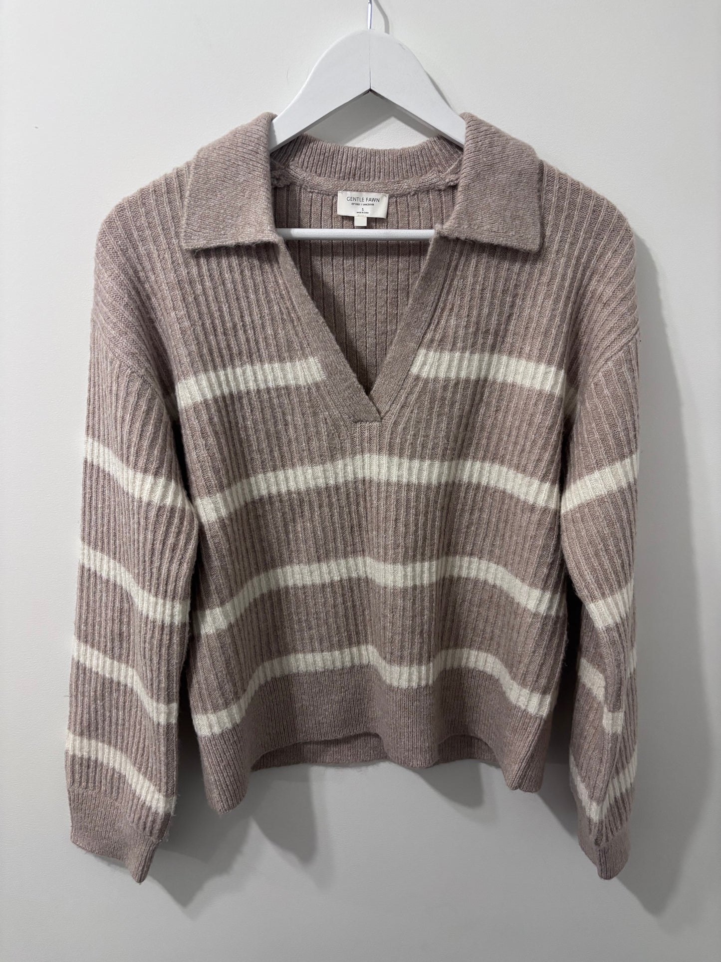 Gentle Fawn Oatmeal Becket Pullover Sweater | Sz Small (fits oversized)