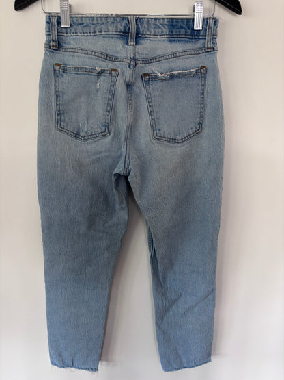 A&F The Mom High Rise Patch Denim (curve love) | Sz 26