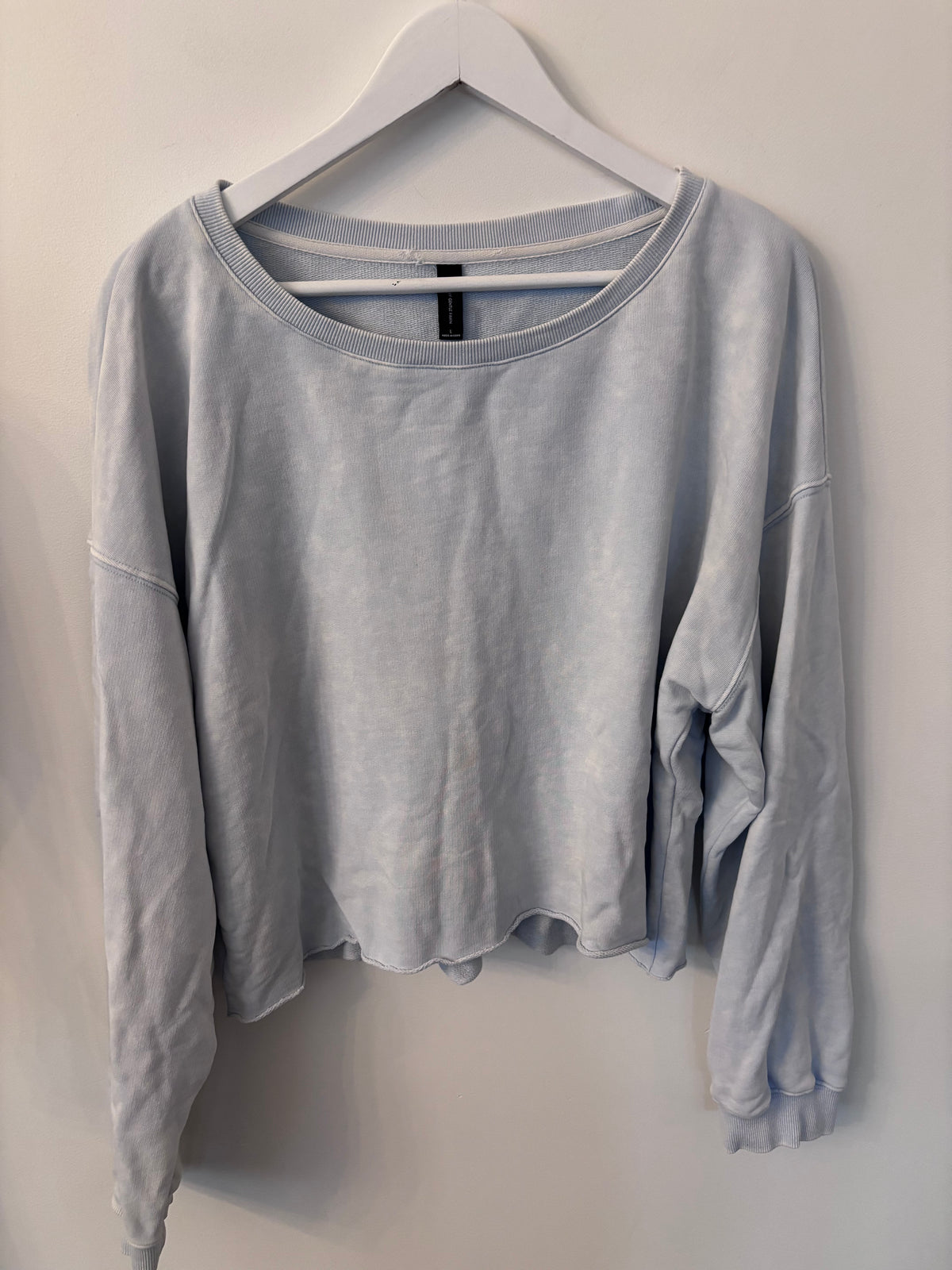 Gentle Fawn Oversized Cotton Light Blue Crewneck | Sz Large (oversized)
