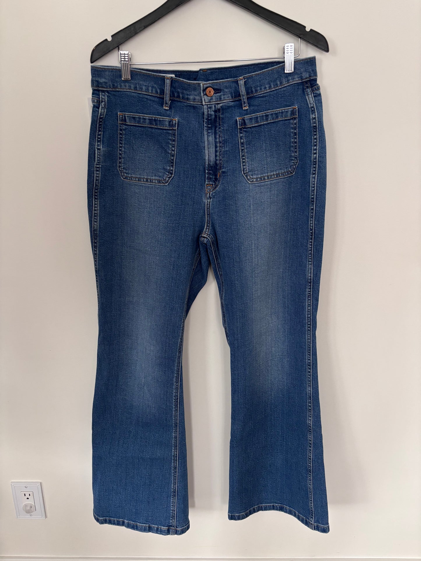 Gap 70s Flare High Rise Denim | Sz 16 (N112N19)